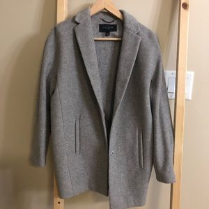 Ann Taylor woolen coat overcoat-like new！